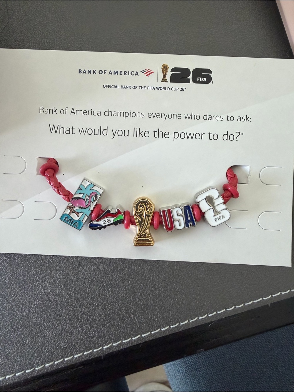 FIFA 2026 World Cup North America Charm Bracelet - USA